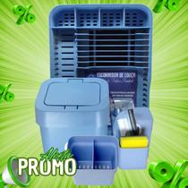 Kit Cozinha Escorredor Louças + Porta Talheres + Dispenser Detergente + Lixeira Pia Kit Cozinha Escorredor Louças + Porta Talheres + Dispenser Detergente + Lixeira Pia