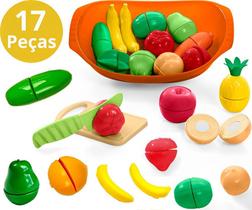 Kit Cozinha Feirinha Frutas E Legumes Creck Creck + Fruteira