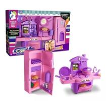 Kit Cozinha Fogão Forno Geladeira Panela Talher Acessórios