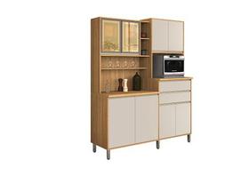 Kit Cozinha Gabi 08 Portas Freijó/Off White Vitamov Kit Cozinha Gabi 08 Portas Freijó/Off White Vitamov