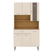 Kit Cozinha Golden Plus 6 Portas Freijó Soft - Kits Paraná Kit Cozinha Golden Plus 6 Portas Freijó Soft - Kits Paraná