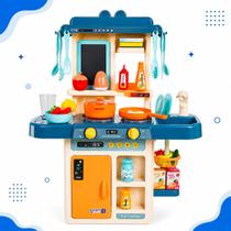 Kit Cozinha Infantil 42 Peças com Fogão Torneira Água Luz Som e Vapor Realista Kit Cozinha Infantil 42 Peças com Fogão Torneira Água Luz Som e Vapor Realista