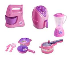 Kit Cozinha Infantil 8 Brinquedos Panelinhas F De Conta