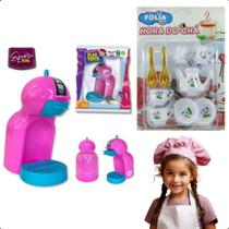 Kit Cozinha Infantil Brinquedo C/ Cafeteira e Hora do Chá - Zuca Toys