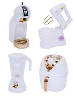 Kit Cozinha Infantil Brinquedo Menina Eletrodomestco Branco Kit Cozinha Infantil Brinquedo Menina Eletrodomestco Branco