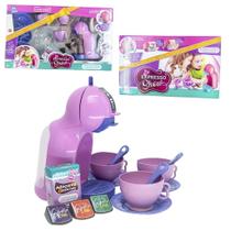 Kit Cozinha Infantil Cafeteira com Capsula Brinquedo Menina