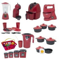 Kit Cozinha Infantil Chef Brinquedo Balança Mercadinho 41pç