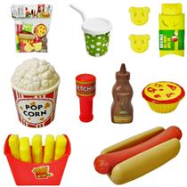 Kit cozinha infantil com batata frita + refrigerante e acessorios 17 pecas