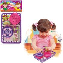 Kit cozinha infantil com cesta + escorredor e acessorios 6 pecas na solapa Kit cozinha infantil com cesta + escorredor e acessorios 6 pecas na solapa