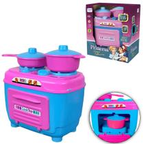 Kit cozinha infantil com cooktop panela e acessorios princess home collection 5 pecas
