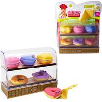Kit cozinha infantil com donuts + espatula e acessorios doce chef 8 pecas na cartela