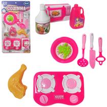 Kit cozinha infantil com fogao + utensilios e acessorios kitchen set