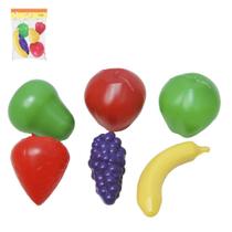 Kit cozinha infantil com frutas 6 pecas na solapa - TOYMASTER Kit cozinha infantil com frutas 6 pecas na solapa - TOYMASTER