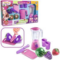 Kit Cozinha Infantil Com Liquidificador + Frutas E Acessorio - Oem