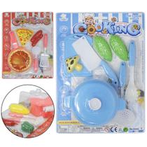 Kit cozinha infantil com utensilios + acessorios cooking sortidos na cartela - OM UTILIDADES