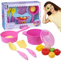 Kit Cozinha Infantil Comidinha Hora Do Chá Panela Menina