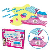 Kit Cozinha Infantil Completa Barbie 15 Acessorios