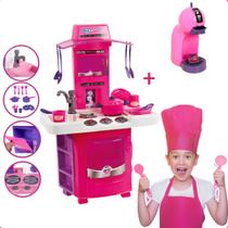 Kit Cozinha Infantil Completa C/ Fogão Panelas Pia Sai Água