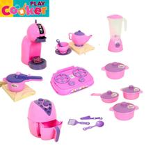 Kit Cozinha Infantil Completa Comidinha e Café Play Cooker