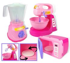 Kit cozinha infantil completa confeitaria brinquedo menina - BS TOYS