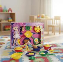Kit Cozinha Infantil Completo C/ Jogo de Panelas Utensilios