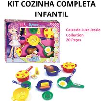 Kit Cozinha Infantil Completo C/ Jogo de Panelas Utensilios
