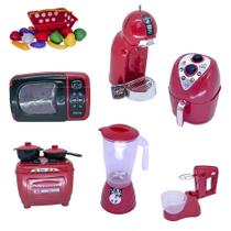 Kit Cozinha Infantil Completo Menino Panelinhas Comidas 22Pç