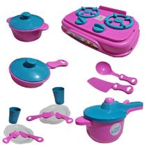 Kit Cozinha Infantil Fogão pratos panela Pressão Copos Kit 3 Cód. 2358 - Zuca Toys