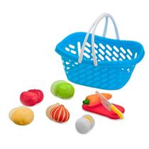 Kit Cozinha Infantil Legumes de Brinquedo Cestinha Com 15 Peças Creative Fun - Multikids