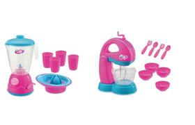 Kit Cozinha Infantil Liquidificador Batedeira Le Chef Usual Brinquedos