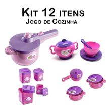 Kit Cozinha Infantil Panela, Potinhos, Panelas, Xicará 12pç