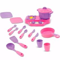 Kit Cozinha Infantil Panelas Talheres Louças 1008 Maral