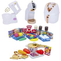 Kit Cozinha Infantil Princesa Menina Mercado Batedeira 44Pç - Altimar