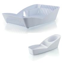 Kit Cozinha infinity Escorredor De Louças Pratos + Porta Detergente Esponja Sabão - Ou