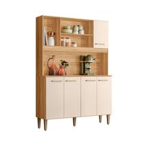 Kit cozinha inova magazin 120 - freijo/off white cristal pta fechada