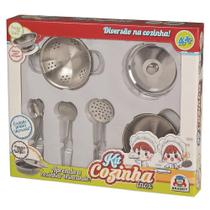 Kit Cozinha Inox Escorredor 890-2 - Braskit Kit Cozinha Inox Escorredor 890-2 - Braskit