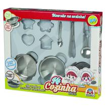 Kit Cozinha Inox Forminhas Confeiteira 9 Acessórios Braskit Kit Cozinha Inox Forminhas Confeiteira 9 Acessórios Braskit