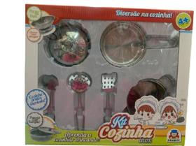 Kit Cozinha Inox Panela 890-5 - Braskit Kit Cozinha Inox Panela 890-5 - Braskit