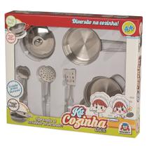 Kit cozinha inox panela - braskit - 8905 Kit cozinha inox panela - braskit - 8905