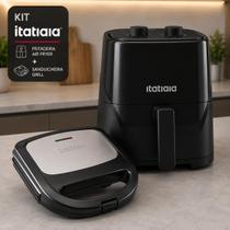 Kit Cozinha Itatiaia: Air Fryer 3.5L, Sanduicheira Grill 127V Inox Compacto Kit Cozinha Itatiaia: Air Fryer 3.5L, Sanduicheira Grill 127V Inox Compacto