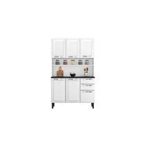 Kit Cozinha Itatiaia Pratika 120cm 6 Portas Aço Branco