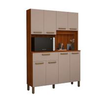 Kit Cozinha Jade 8 Portas Cinamomo/Connect - Vitamov Kit Cozinha Jade 8 Portas Cinamomo/Connect - Vitamov