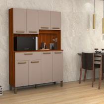 Kit Cozinha Jade 8 Portas Cinamomo/Connect - Vitamov Kit Cozinha Jade 8 Portas Cinamomo/Connect - Vitamov