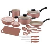 Kit Cozinha Jogo 14 Peças Mocaccino Alumínio Starflon Max Tramontina Kit Cozinha Jogo 14 Peças Mocaccino Alumínio Starflon Max Tramontina
