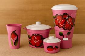 Kit Cozinha Lixeira Grande pedal Lixeira pia Porta detergente Porta esponja Decorados Plastico