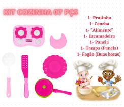 Kit Cozinha Meninas com Acessórios Brinquedos educativos