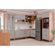 Kit Cozinha MGM 8 Peças Eloise C8P88 Cinamomo/Platina