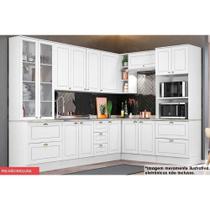 Kit Cozinha Modulada 10 Peças Americana (3Aéreos+3Balcões+2Paneleiros+2Complementos) C5P36 Branco-Henn