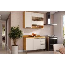 Kit Cozinha Modulada 2 Peças Nápoli Prime (1Aéreo+1Balcão) C2P04 Amendoa/Off White-Ronipa Kit Cozinha Modulada 2 Peças Nápoli Prime (1Aéreo+1Balcão) C2P04 Amendoa/Off White-Ronipa