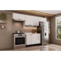 Kit Cozinha Modulada 4 Peças Alpha (3Aéreos+1Balcão) C4P181 Branco - Carraro